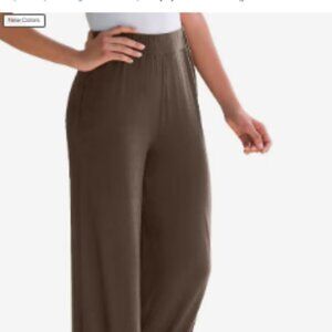 Roaman's Ladies brown pants size 1x Petite - NWT